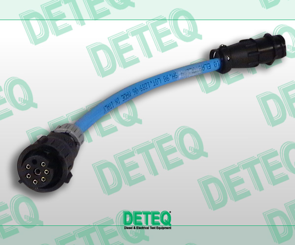 Cable adaptador para probar y ajustar las bombas en línea Bosch equipadas con regulador RE30, aplicadas en Man.
Similar a 0 986 610 107.