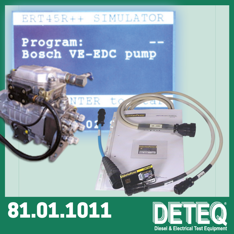 Kit Pemrograman untuk Simulator ERT45R: Tes Pompa Diesel Rotary Bosch VE-EDC Generasi Pertama (Regulator Resistif).