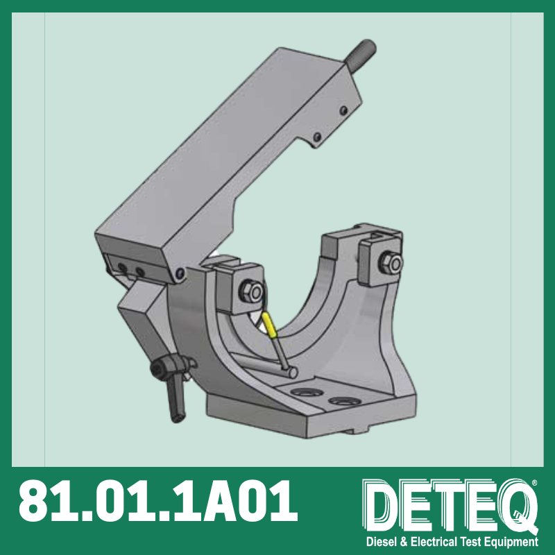 Support de fixation de centrage, équipé d'un lecteur d'angle électronique (résolution 0,01 °).
