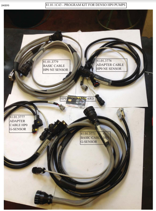 KIT DE PROGRAMMATION POUR L'ESSAI DES POMPES DENSO HP0.