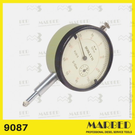 [9087] 10 mm centesimal dial gauge for the rack rod travel.
Similar to 1 687 233 011