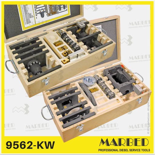 [9562-KW] Modular system for testing camshaftless pumps. (2 wooden boxes)