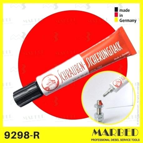 [9298-R] Vernis d'étanchéité. Couleur rouge. Tube de 20 ml.