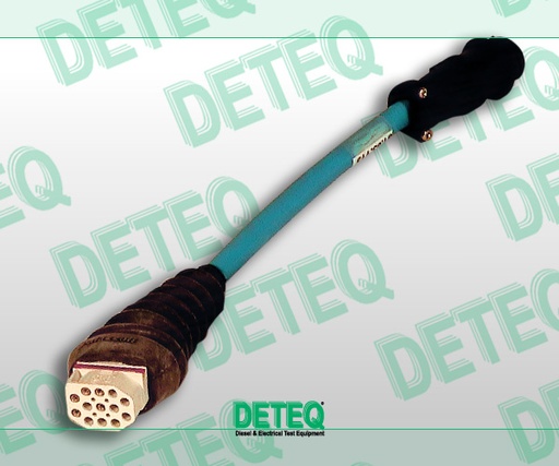 [81.03.115P] Cable adaptador para probar y ajustar las bombas en línea Bosch de tamaño M equipadas con regulador RE22, aplicadas en Mercedes-Benz.
Similar a 0 986 610 115.