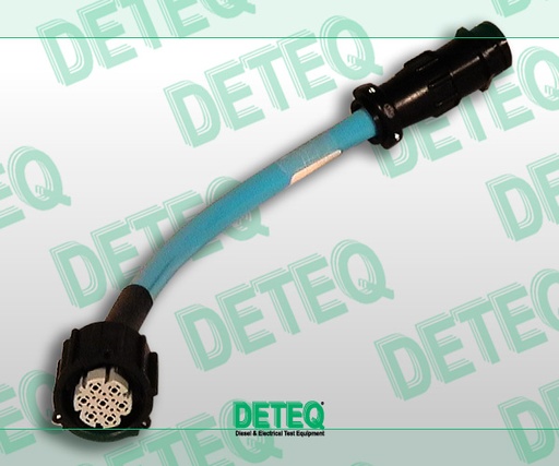 [81.03.124P] Cable adaptador para probar y ajustar las bombas en línea Bosch de tamaño H equipadas con regulador RE33, aplicadas en MAN.
Similar a 0 986 610 124.