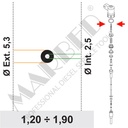 8210-R04 Kalibre edilmiş şimler (10 adetlik paket).