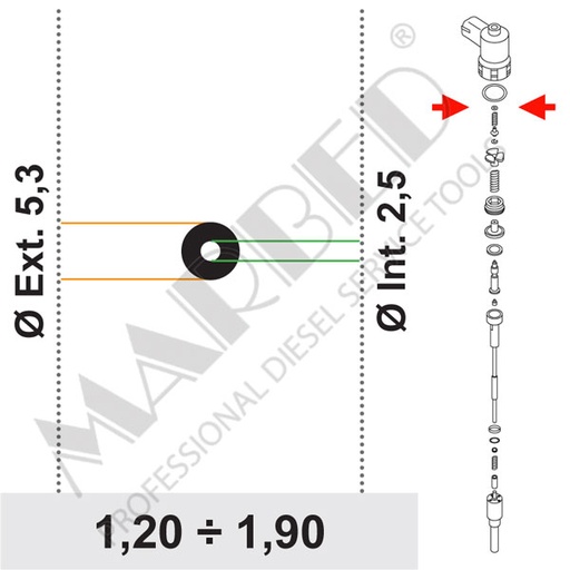 8210-R04 Cales calibrées (paquet de 10 pièces).