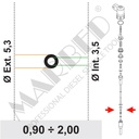 8210-R05 Shim terkalibrasi (paket berisi 10 buah).