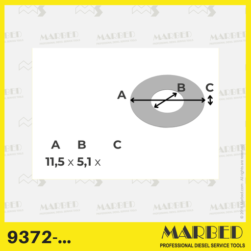 Calibrated Shims (100x) 11,5x5,1