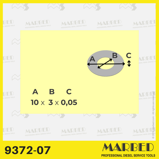 Calibrated Shims (100x) 9x4,2